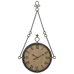 Alexander Hanging Wall Clock in Grey