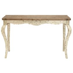 Loft Console Table in Brown & White