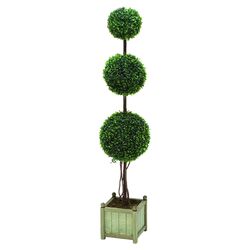 Trueshire Potted Artificial Topiary in Green