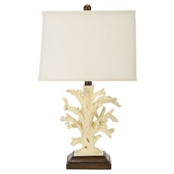 Coral Table Lamp in White (Set of 2)