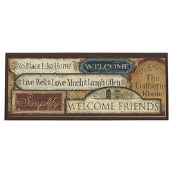 Country Wall Plaque in Brown