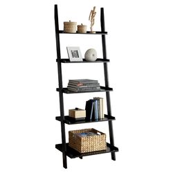 Quint Ladder Bookshelf in Black