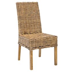 Windsor Side Chair in White & Natural