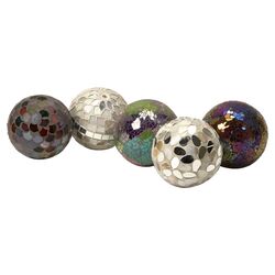 Abbot Mosaic Deco Ball Set (Set of 5)