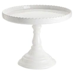 Decor Bon Bon Round Cake Stand in White