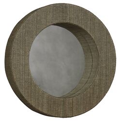 Mendong Round Mirror in Natural