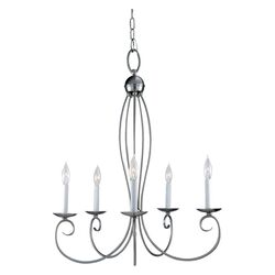 Pemberton 5 Light Chandelier in Nickel