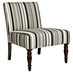 Bradstreet Slipper Chair in Black Stripe (Set of 2)