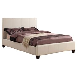 Mambo Platform Upholstered Bed in Ivory