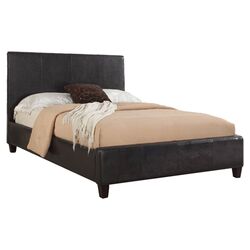 Mambo Platform Upholstered Bed in Chocolate
