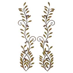 Urban Trends Fish Wall Decor in Brown (Set of 2)
