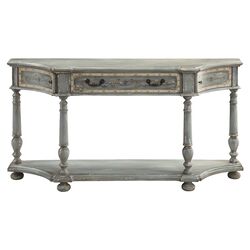 Console Table in Blue Gray