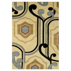 Alliyah Geometric Beige Rug