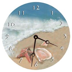 Ocean Shells Clock by Sandra Satz