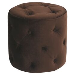 Curves Ottoman in Chocolate