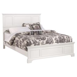 Naples Queen Panel Bed in White