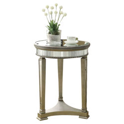 Mirrored Nightstand in Silver Mirrored Nightstand in Silver