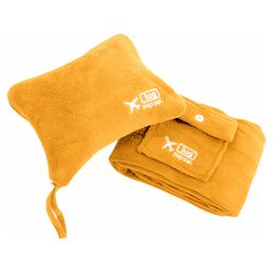 Nap Sac 2 Piece Blanket & Pillow Set in Marigold Yellow