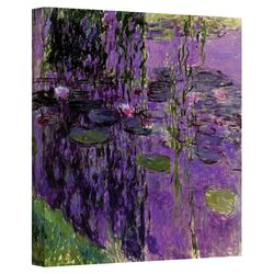 Lavender Water Lillies Canvas Art by Claude Monet