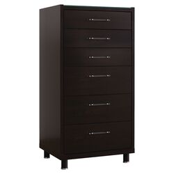 Lido High 6 Drawer Chest in Wenge