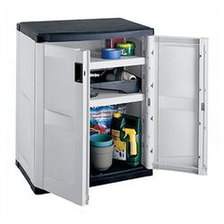 Utility Storage Base Cabinet in Grey