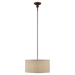 Midtown 3 Light Drum Pendant in Bronze