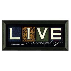 Live Simply Framed Wall Art by Tonya Crawford