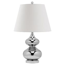 Eva Double Gourd Table Lamp in Silver (Set of 2)