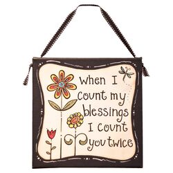 Count My Blessings Hanging Canvas Art