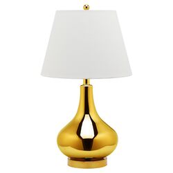 Amy Gourd Table Lamp in Gold (Set of 2)