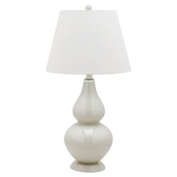 Cybil Double Gourd Table Lamp in Grey (Set of 2)