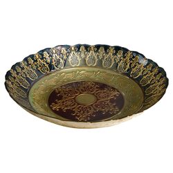 Bursa Glass Bowl in Gold