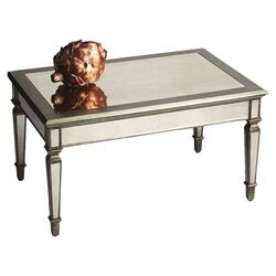 Mirrored Coffee Table in Pewter