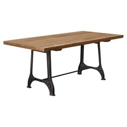 Hestia Distressed Dining Table in Natural