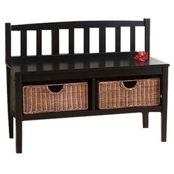 Harrison Storage Bench in Black