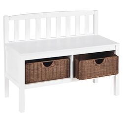 Harrison Storage Bench in White