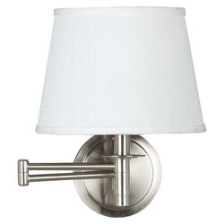 Tennessee Swing Arm Wall Lamp in Brushed Steel