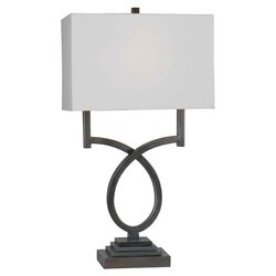 Cairo Table Lamp in Weathered Steel
