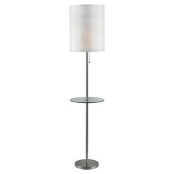 Istanbul Floor Lamp in Brushed Steel