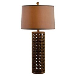 Cut Out Table Lamp in Chocolate