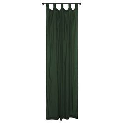 Voile Tab Top Curtain in Forest Green