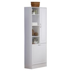 Laundry Storage Tower in White