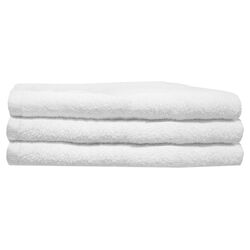 Bath Towel in White (Set of 3)