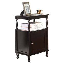 Tortula End Table in Black