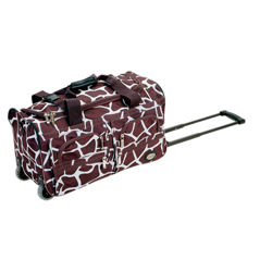 Giraffe Duffel in Graffe in Brown Giraffe Duffel in Graffe in Brown