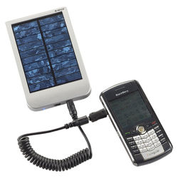 Portable Solar Charger in White Portable Solar Charger in White