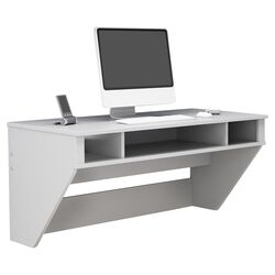 Designer Floating Desk in Fresh White