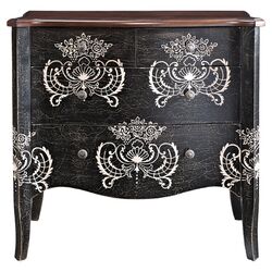 Galene 4 Drawer Chest in Black & White