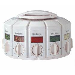 12 Canister Auto Measure Spice Carousel in White