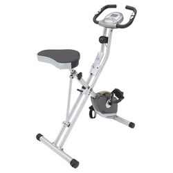 Folding Magnetic Upright Bike with Pulse in White
